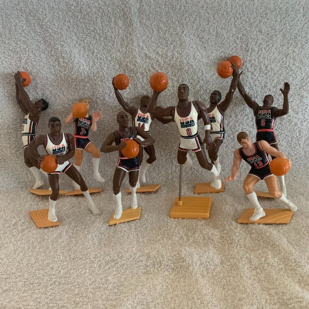 Vintage 90s Dream Team Starting Lineup Figures NBA Basketball